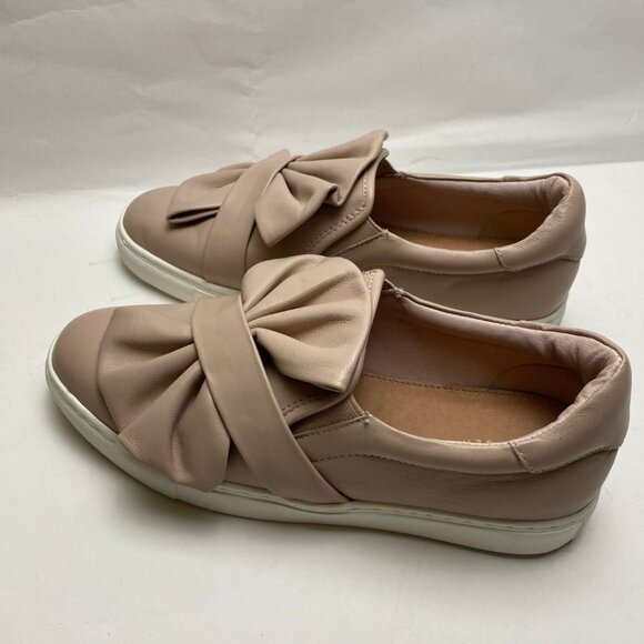 HALOGEN Nordstrom Bow Leather Sneakers Pastel Size 8 - Picture 2 of 8